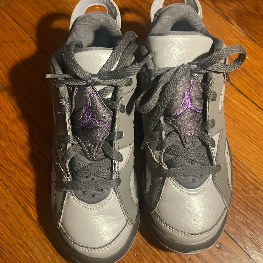 Nike Air Jordan 6 Retro Low ‘Dark Grey’ 768884- 008 Preschool Kids Size 12C